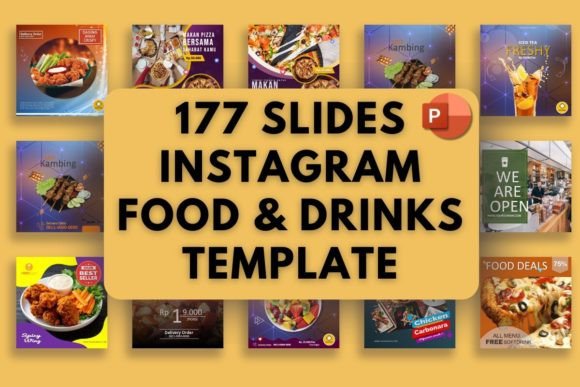 177 Instagram Food and Drinks Templates: Your Visual Feast