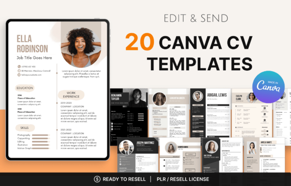 20 Canva CV Templates: Your Toolkit for a Standout Resume