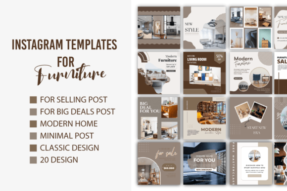 20 Instagram Templates for Furniture: Elevate Your Brand's Feed