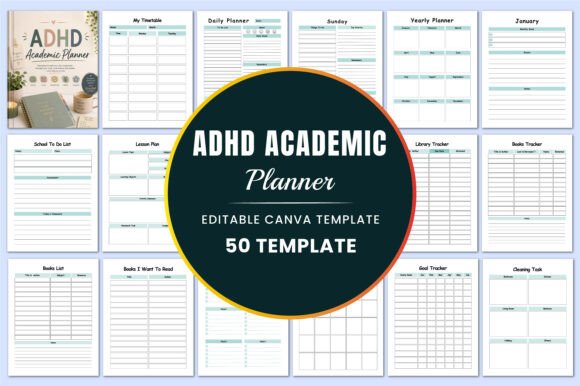 ADHD Academic Planner Canva Templates: Your Blueprint for Success