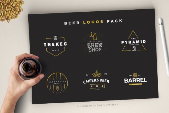 Beer Logo Templates X6: Your Toolkit for Authentic Branding