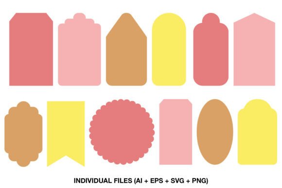 Clean Lines, Endless Creativity: Using Tag Shapes SVG Templates