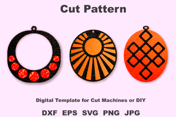 Cutting Templates for Earring: Your SVG Toolkit for Faux Leather Designs