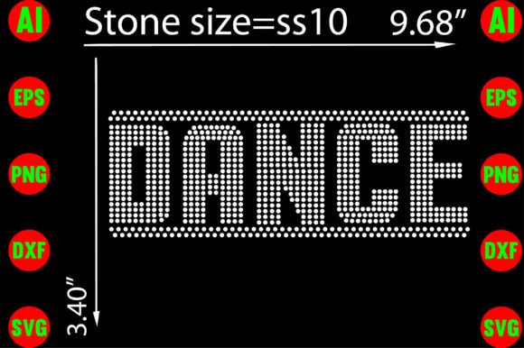 Dance Rhinestone Templates Design: Sparkle for Your Projects