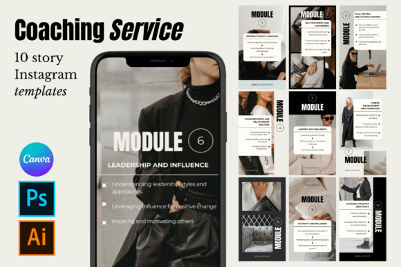 Elevate Your Brand with Polished Bold Coaching Templates