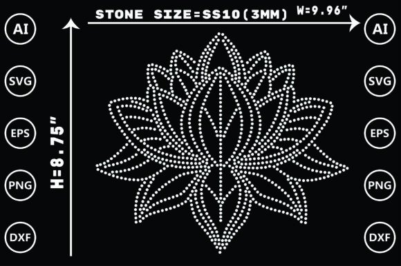Elevate Your Craft: The Flower Rhinestone Templates Design