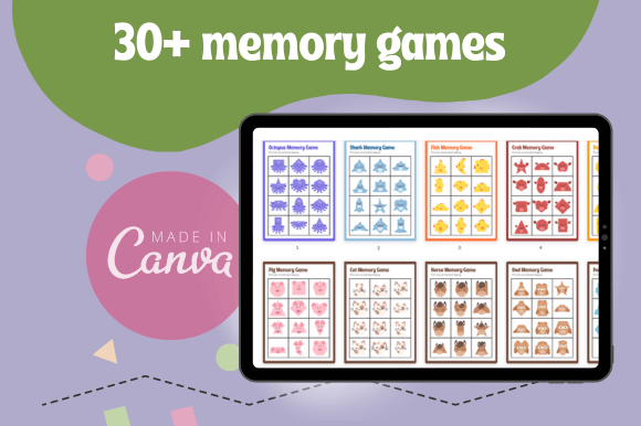 Free Memory Game Canva Templates for Pro & Education