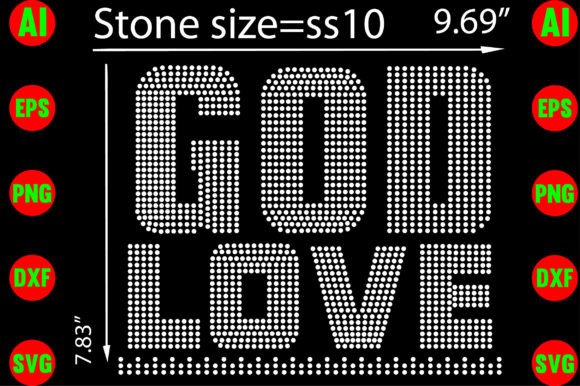God Love Rhinestone Templates Design: A Creative Asset Guide