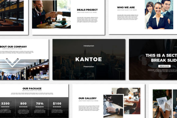 Kantoe - Powerpoint Templates: Elevate Your Slides with Minimalist Style