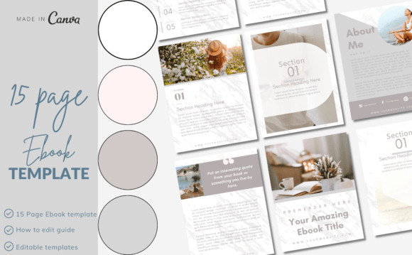 Master Branding with Canva Online Course Workbook Templates