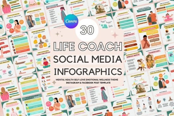 Master Your Online Presence with Life Coach Social Media Post Templates