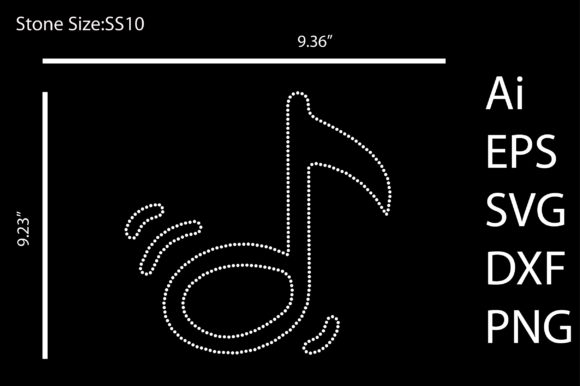 Music Rhinestone Templates: A Rare Design for Creative Projects