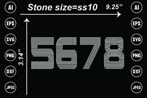 Number Rhinestone Templates: Crafting with Precision