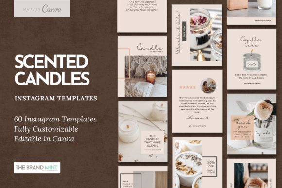Scented Candle Instagram Templates: Your Brand's Warm Glow