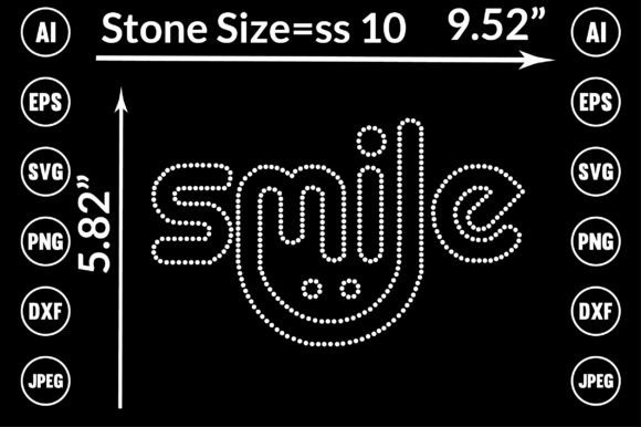 Smile Rhinestone Templates Design: Bring Sparkle to Your Projects