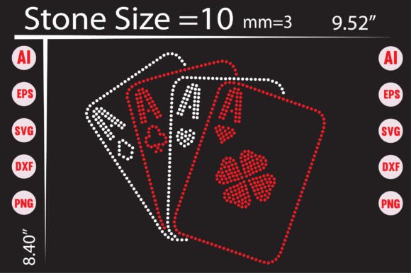 Sparkle and Strategy: Using Rhinestone Playing Cards Templates