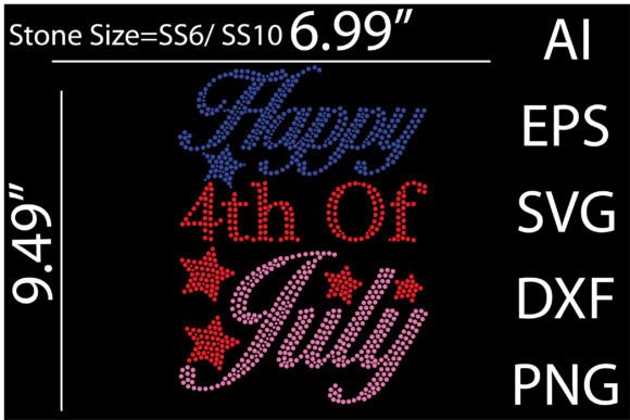 Sparkling Patriotism: Using Happy 4th of July Rhinestone Templates