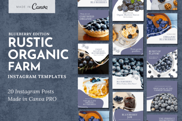 Visual Harmony: Rustic Organic Farm Instagram Templates
