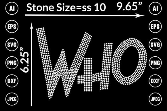 Who Rhinestone Templates: A Sparkling Design Asset